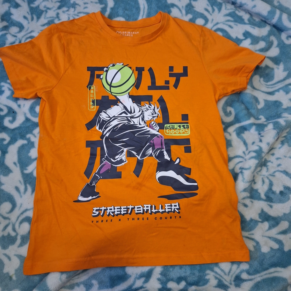 Primark Orange Streetballer Kids Tee
